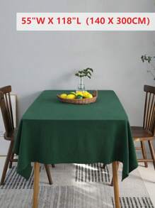 1 件纯色乡村风格可洗桌布，适用于客厅、餐厅、野餐、日常家居装饰、春夏季