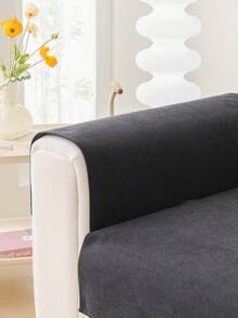 1 Vỏ gối sofa bốn mùa, đệm sofa Chenille chống trượt chống bắn nước hiện đại tối giản thời trang, chăn sofa, vỏ gối chống bụi, chống bẩn, có thể giặt được, thân thiện với thú cưng, thích hợp cho phòng ngủ, văn phòng, phòng khách, ghế sofa hình chữ L - màu đen - Xem 8
