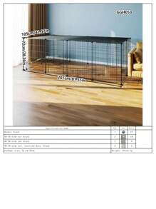 Pet Fencing For Small & Medium Dogs, Indoor Animal Fencing DIY Black Wire Isolation Gate Protective Fence With Door, Metal Pet Cage For Dogs - Multicolor - View 17