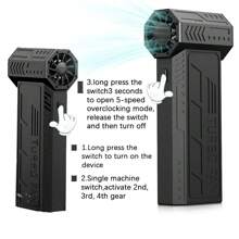 High Speed Violent Turbo Fan Camping Fan Handheld Fan Turbo Fan Violent Fan High Speed Turbo Fan