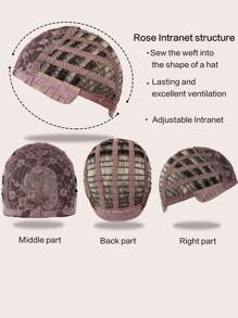 24 英寸灰色金色假发，自然波浪发 - 适合日常佩戴和中段款式，适合所有季节的角色扮演婚礼派对 - 彩色 - 查看 6
