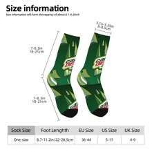 1 par de calcetines con actitud de rocio para hombres, calcetín tripulación con estampado de patrones sin costuras de Harajuku happy hip hop como regalo novedoso