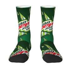1 par de calcetines con actitud de rocio para hombres, calcetín tripulación con estampado de patrones sin costuras de Harajuku happy hip hop como regalo novedoso