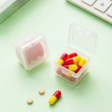 1 Set 6-12pcs Detachable Mini Pillbox Portable Medicine Dispenser Boxes, Compact Sealed Vitamin Containers For Morning/Noon/Night, Personal Organizer