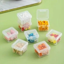 1 Set 6-12pcs Detachable Mini Pillbox Portable Medicine Dispenser Boxes, Compact Sealed Vitamin Containers For Morning/Noon/Night, Personal Organizer