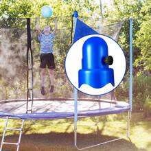 10 tapas para postes de valla de trampolín de 1,5 pulgadas, tapas de  para valla con tapón de rosca para red de trampolín (azul) - Azul - Ver 3