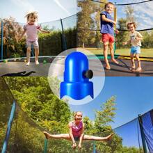 10 tapas para postes de valla de trampolín de 1,5 pulgadas, tapas de  para valla con tapón de rosca para red de trampolín (azul) - Azul - Ver 5