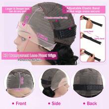 Bob Wig Human Hair 13x4 Body Wave Lace Front Wigs Human Hair Glueless Wigs Human Hair Pre Plucked 150% Density Short Bob Wigs For Women 8-16inch Human Hair Natural Black Color
