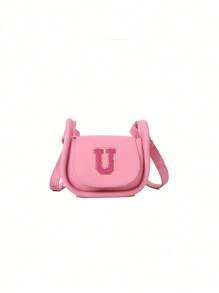 A Mini Casual, Versatile And Simple Solid Color Diy Pu Material Diagonal Shoulder Bag With 26 A-Z Letters. You Can Think Of It As A Lipstick Coin Purse That Be Worn On One Or Cross-Body. Suitable For Teen To Use When School, Traveling Shopping. Christmas, Thanksgiving, Valentine's Day, Friday Gifts. The Best Gift. - Multicolor - View 30
