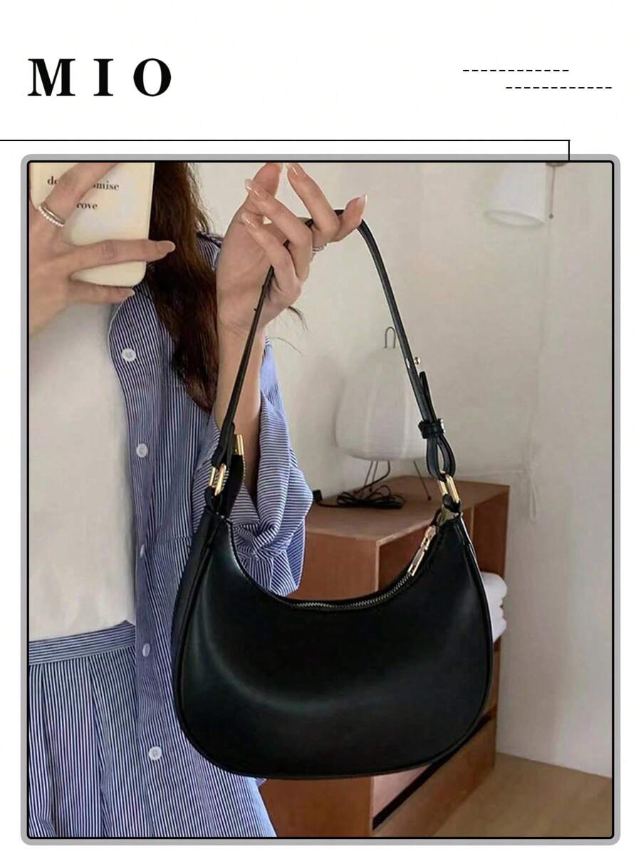 GoPaw Borsa di Velluto a Coste per le Donne, Borsa a Mezzaluna Hobos Crossbody, Borsa a Mezzaluna Crossbody Impermeabile e Leggera con Tracolla