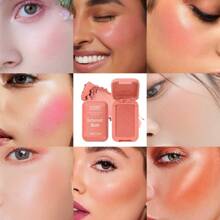 USHAS Butter Blush Powder - Water Resistant, High Pigment, Smudge-Proof, 12-Hour Long-Wear Cheek Color For All Skin Tones, Lightweight, Travel-Friendly, With Squalane -8 Shades Available - #07 - View 8