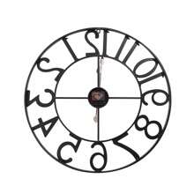 24'' Large Vintage Wall Clock Battery Powered Non-Ticking Indoor Outdoor 60cm US - màu đen - Xem 9