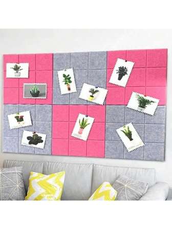 2pcs Nordic Stickers Felt Letter Note Board Message Board Home Decor Office Planner Schedule Board Photo Display Wall Decoration Back To School Room Decor School Supplies