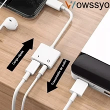 Adaptador Audifonos Jack 3.5mm Cable Para i-Phone Para iPad - Blanco - Ver 3