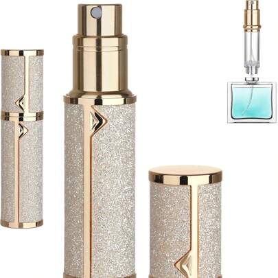 Refillable Travel Perfume Atomizer Bottle - 5ml Luxury Pocket Perfume Dispenser Pump, Travel Perfume Atomiser, Cologne Dispenser, Portable Size Sprayer Bottle For Traveling Toiletry Bag Wash Bag Toiletry Travel Bag Makeup Storage Beach Beach Bag Vacation Holiday Essentials School Supplies Travel Essentials Ladies For College Dorm Bathroom Camping Accessories Mini Perfume For Women Perfume For Men