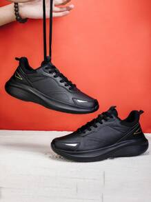 Zapatos deportivos para hombres, impermeables, ligeros, con amortiguación de impactos, tenis casuales con suela blanda, transpirables, adecuados para uso formal en el trabajo, de corte bajo, versátiles, antideslizantes