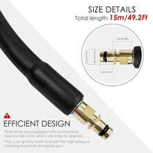 6m Extension Hose Pipes For Karcher K2 K3 K4 K5 K7 Series High-Pressure Washer