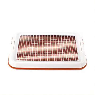 Dog Potty Training Toilet, Plastic Dog Pee Pad Holder With Removable Net, Reusable Dog Potty Trainer Dog Toilet Tray For Small Sized Dogs
