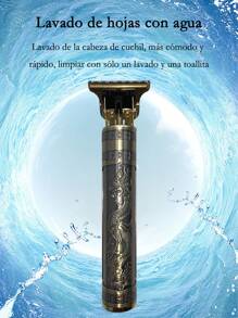 1 Pieza Máquina para cortar cabello de dragón con 4 Peines barberia - Bronce - Ver 9