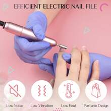 SAVILAND Saviland Cortauñas Eléctrico, Lima de Uñas Eléctrica Profesional 7 en 1 para Uñas de Gel, Set de Manicura y Pedicura de Velocidad Ajustable de 20000 rpm para Uñas de Gel Acrílico, Uñas Shellac para Cutículas