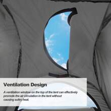 TUKAILAi Outdoor Tents Suitable For Camping And Hiking, Changing Tents - Black - View 5