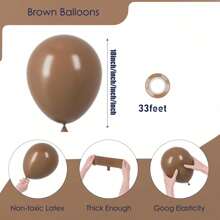 20/40/60/100pcs Brown Balloons 18 Inches 12 Inches 10 Inches 5 Inches Brown Latex Party Balloons Suitable For Graduation, Bear Themed Parties, Weddings, Birthdays, Bridal Showers, Shower Parties, Anniversary Party Decorations,Christmas