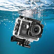 Appareil photo numérique étanche certifié IPX8 [sans carte TF], en matière plastique avec accessoires pour la natation, le surf, la plongée et le cyclisme.