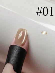 MISS SHAKA 10ml热销粉色缎面猫眼凝胶指甲油冰透明裸粉色玻璃珠猫眼水晶凝胶热销美白美甲美甲沙龙专用美甲用品圣诞美甲