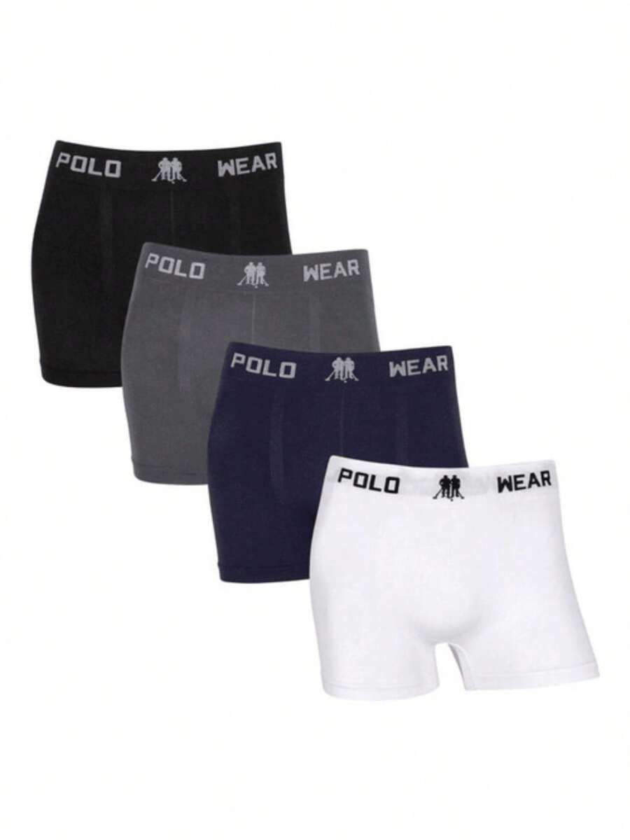 Kit 4 Polo Wear Original Adult Men's Premium Boxer Briefs - Nhiều màu - Xem 1
