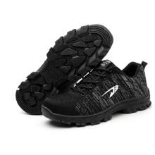 frysen Frysen chaussures de sécurité hommes femmes chaussures de travail chaussures légères à bout en acier baskets de travail antidérapantes respirantes avec embout en acier 35-48EU