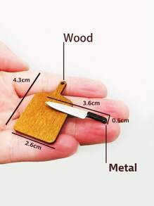 5pcs Mini Kitchen Cutting Board, Dollhouse Food Accessories, Steak Coasters, Mini Models, Halloween/Thanksgiving/Christmas Gifts