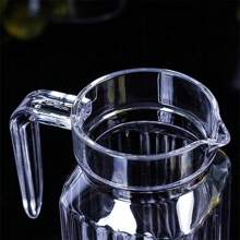 1pc Acrylic Water Bottle, Not Easily Damaged Plastic Water Bottle, Transparent Plastic Water Bottle With Lid, Heat-Resistant Small Plastic Water Bottle, Suitable For Tea, Sangria Soda, Lemon Water, Fruit Juice, Milk, Stripes