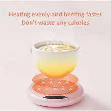 USB Powered Coffee Cup Warmer With Button Control, 20W ABS Constant Temperature Heater, Auto Shut Off, Suitable For Office/Home/Travel, Great For Birthday/Holiday Gift, For Outdoor, Camping