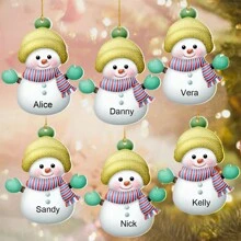 1 Pc Personalized Christmas Ornaments, Custom Christmas Decorations With Name, Christmas Tree Decorations, Christmas Ornaments Set, Christmas Decorations Indoor, Christmas Decorations For Tree, Cute Christmas Decor For Family, Personalized Christmas Gifts.Personalized Gifts For Women, Men, Mother, Father, Multi-Functional, Adjustable, Waterproof, Anti-Mold - Multicolor - View 42