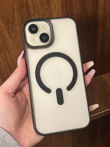 新款兼容苹果16Promax手机壳多巴胺磨砂肤感兼容iPhone17 Air 16手机壳磁吸高端手感15Pro小众14网红13超强防摔12情侣男女16Plus保护套 - 黑色 - 查看 5