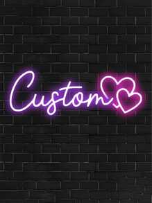 Placa de LED neon personalizável com brilho ajustável - Alimentação USB para casamentos, aniversários, decoração de sala de estar e quarto - Perfeito para presentes