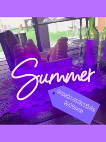 Placa de LED neon personalizável com brilho ajustável - Alimentação USB para casamentos, aniversários, decoração de sala de estar e quarto - Perfeito para presentes