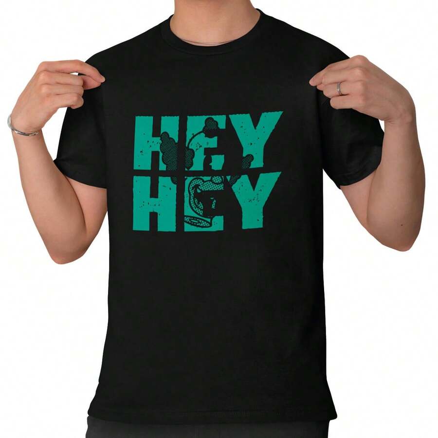 Playera Negra Estampado Hey Hey Krusty Simpson - Negro - Ver 1