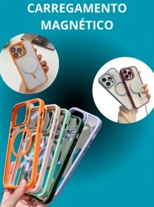 Premium Magsafe Case With Camera Support Cover And Lens Protection Kit For IPhone 11 12 13 14 15 Pro Max - Purple - View 4