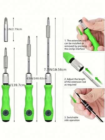 Juego de 32 en 1 de destornilladores multifunción, herramientas de reparación para gafas, computadoras portátiles y teléfonos