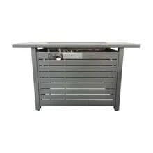 25 H X 42 W Outdoor Fire Pit Table With Lid (Gray)