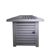 25 H X 42 W Outdoor Fire Pit Table With Lid (Gray)