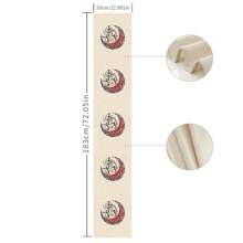 1/4/5 مجموعة من أطقم أغطية الطاولة ومناديل المائدة، نسيم رمضان، بنمط الهلال على نسيج الكتان الأبيض، باللون الأحمر والأزرق، بمقاس 12 بوصة * 18 بوصة، ديكور المائدة للمطبخ ومناسبات العائلية، ديكور المنزل النسيجي، منشفات