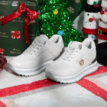 Weide Tenis Mujer Plataforma, Zapatillas de Mujer Cómodas y Estilosas para Deportes y Actividades al Aire Libre - Blanco - Ver 3