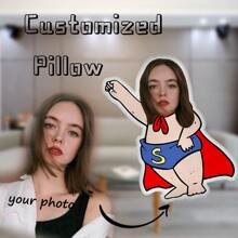 Personalized Shaped Pillow, Fun Birthday Gift, Customized With Photos, Flower Shaped Pillow With Text, Perfect For Valentine's Day Gifts For Boyfriends, Girlfriends, Husbands, And Wives, Perfect For Birthdays, Anniversaries, Valentine's Day, Graduation Ceremonies, Weddings, Christmas Gifts