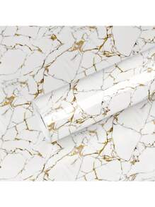 Self-Adhesive Marble Pattern Kitchen Wallpaper - Grease Resistant, Easy Apply, Suitable For Stove And Countertops, Removable Tile Sticker Wrap Gifts Birthday Graduation Room Decor Home Decor Wall Decor Bathroom Decor Bedroom Decor Room Decoration Stuff Living Room Decor House Decor Home Decor Living Room Wall Paper Stickers Wall Stickers Wall Sticker - 1 Volume - View 4