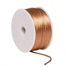 Silk Thread Satin Cord 1mm - 5 Meters Various Colors - Camel - View 2