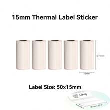 Label Maker - Portable Thermal Label Printer, Wireless Label Maker Machine Mini Sticker Printer With Rolls Thermal Label Paper, Mini Sticker Printer With Multiple Templates For Phone