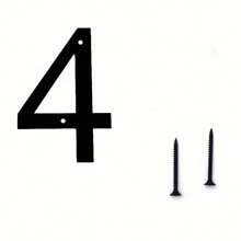 1 Stück modernes Haus Nummerntafel, künstlerisches Metall Haus Nummer Adressschild, Briefkasten Garten Outdoor Adress-Ziffern, einfach zu installieren, benötigt keinen Strom, geeignet für Haustür, Outdoor, Hotel, Haus Adress-Dekoration