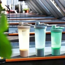 1PC 500ml/16.9oz Portable Protein Shaker Cup - PP Material, Ideal For Gym & Outdoor Fitness Enthusiasts, Shaking Cup, Milkshake, Gift For Father